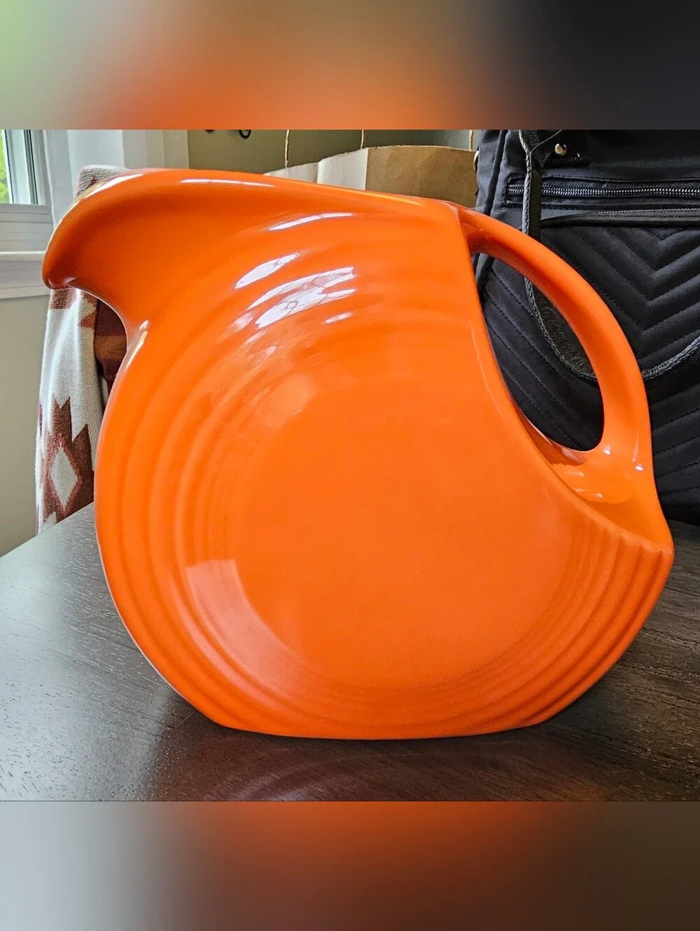 Fiestaware Pitcher Poppy Color - Picture 1 of 4